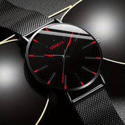 Erkaklar uchun mo'ljallangan zamonaviy va ko'p funksiyali to'rli bilaguzuk soati, sport, tasodifiy kiyim va biznes kiyimlari uchun mukammal, kvarts harakati bilan.