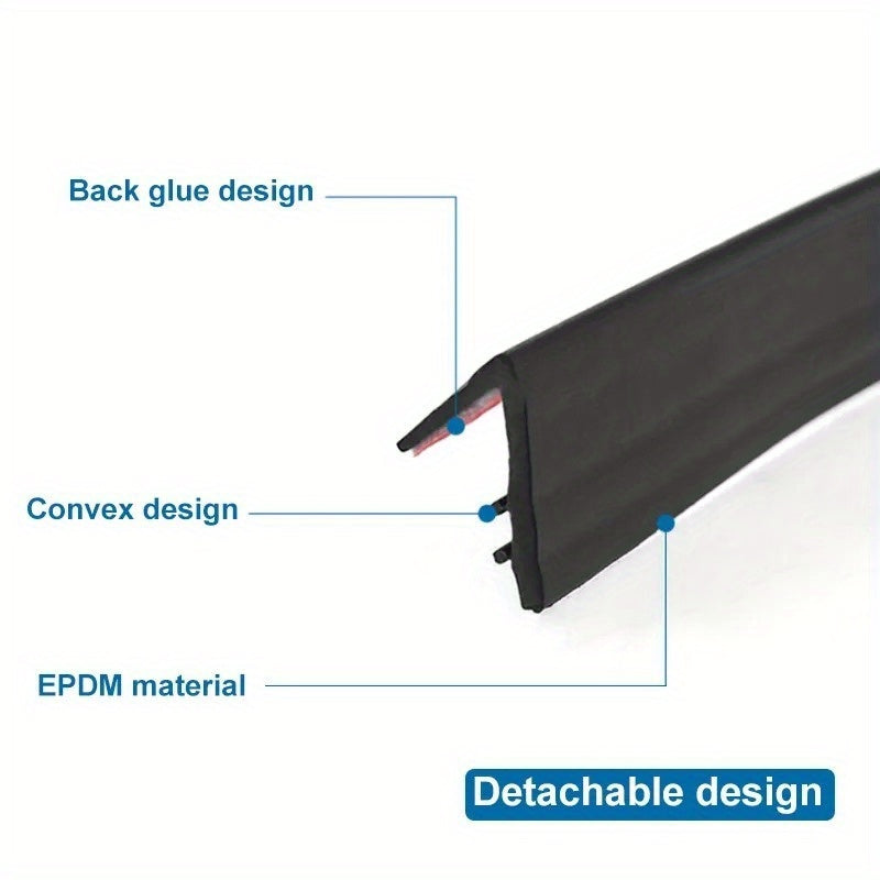 Car Window Seal Strip Rubber Door Edge Guard Noise Reduction Vibration Dampening 3m