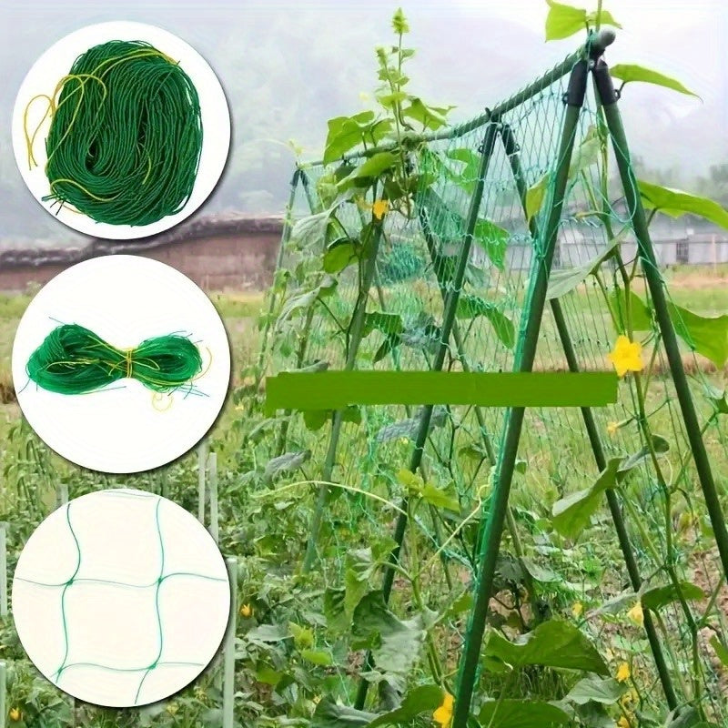 Green Reusable Garden Trellis for Climbing Plants Support for Vegetables and Vines