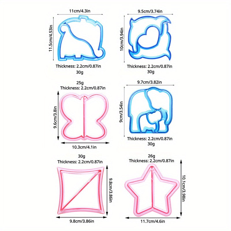 Molde de pan casero para sándwich, tostada, bento y formas de cachorros