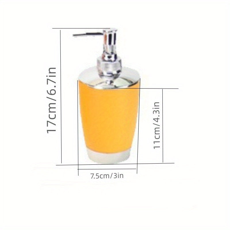 6-Piece Bathroom Accessory Set with Trash Can Toilet Brush Lotion Dispenser Soap Dish Mouthwash Cup and Toothbrush Holder