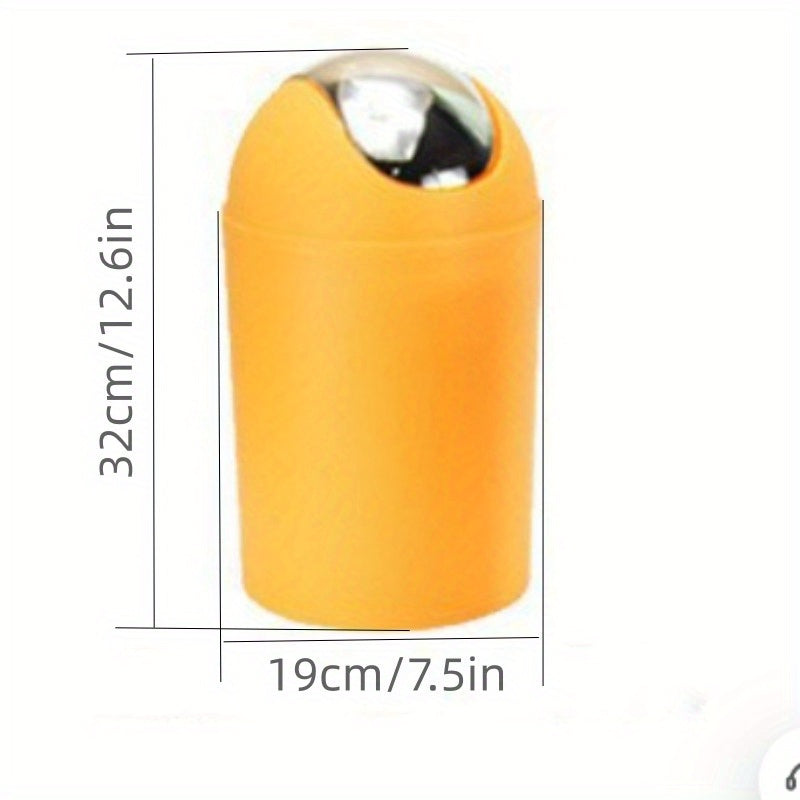 6-Piece Bathroom Accessory Set with Trash Can Toilet Brush Lotion Dispenser Soap Dish Mouthwash Cup and Toothbrush Holder