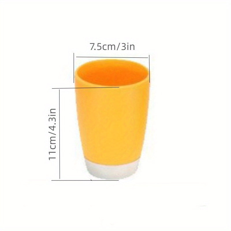 6-Piece Bathroom Accessory Set with Trash Can Toilet Brush Lotion Dispenser Soap Dish Mouthwash Cup and Toothbrush Holder