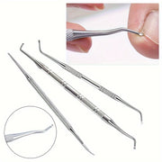 3pcs Stainless Steel Ingrown Toenail Tool Set Pedicure Nail Care Kit