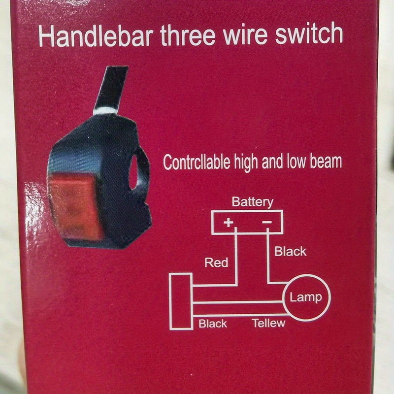 Универсальные мини LED фары для мотоциклов для бездорожья, белый и желтый, светодиодные двухцветные фары