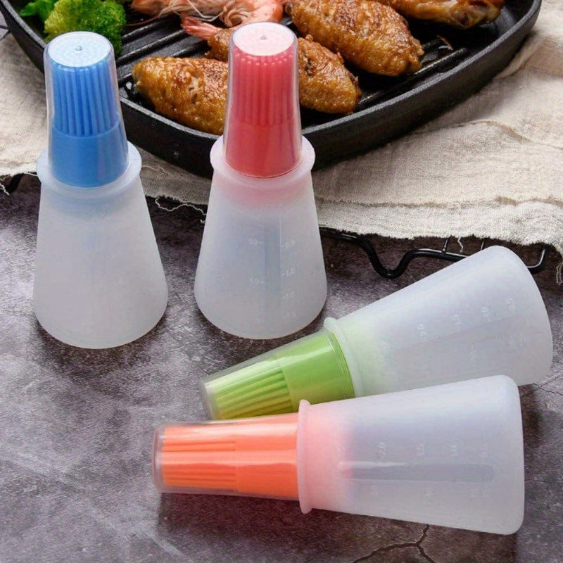 Silicone BBQ moy shishasi cho'tkasi issiqqa chidamli, oson tozalanadigan, sayohat va piknik kabi tashqi faoliyatlar uchun mos va Eid Al-Adha bayramlari uchun mukammal.