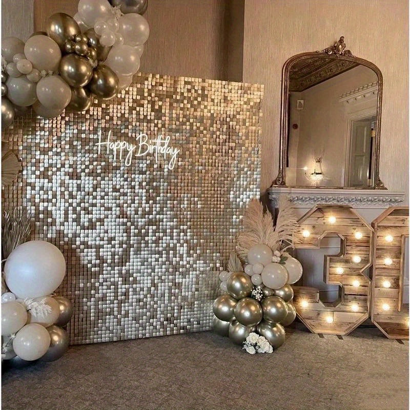 Sequin Party Curtain for Birthdays Weddings Baby Showers Decorative Backdrop