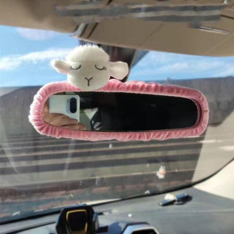 Ayollar uchun avtomobil orqa ko‘zg‘ini yopadigan elastik bezak aksessuarlari