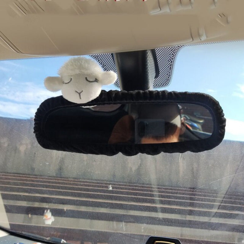 Ayollar uchun avtomobil orqa ko‘zg‘ini yopadigan elastik bezak aksessuarlari