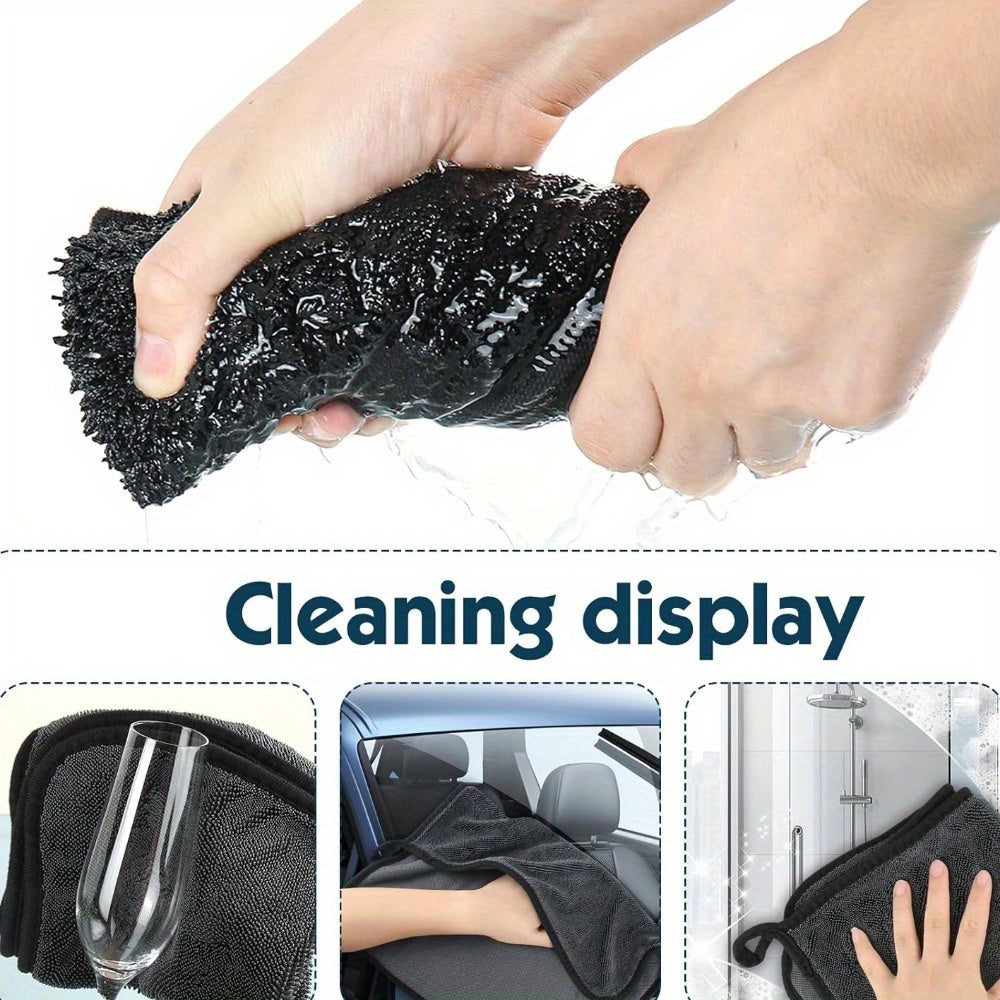 Microfiber Cleaning Cloth Soft Durable Quick-Dry for Cars Home Bathroom