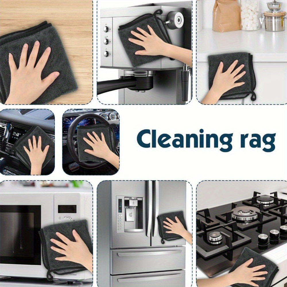 Microfiber Cleaning Cloth Soft Durable Quick-Dry for Cars Home Bathroom