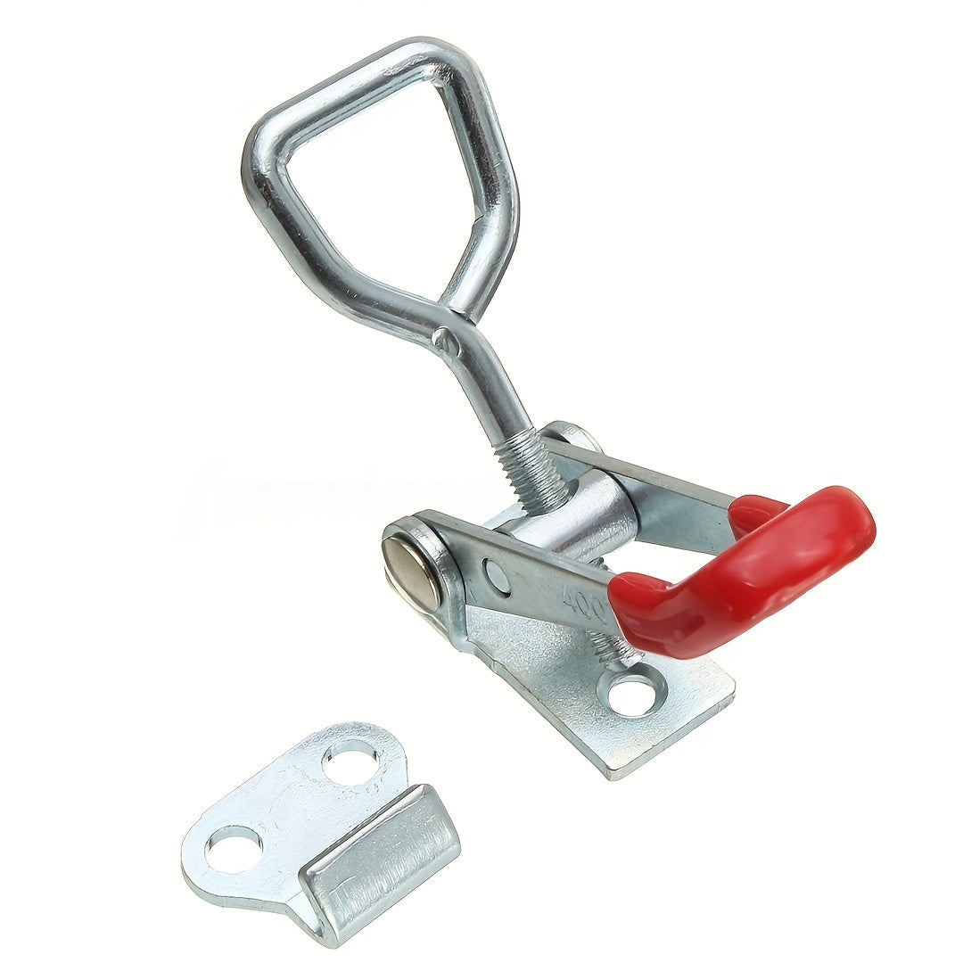 4Pcs Heavy-Duty Stainless Steel Adjustable Latch Clamps Red Handles