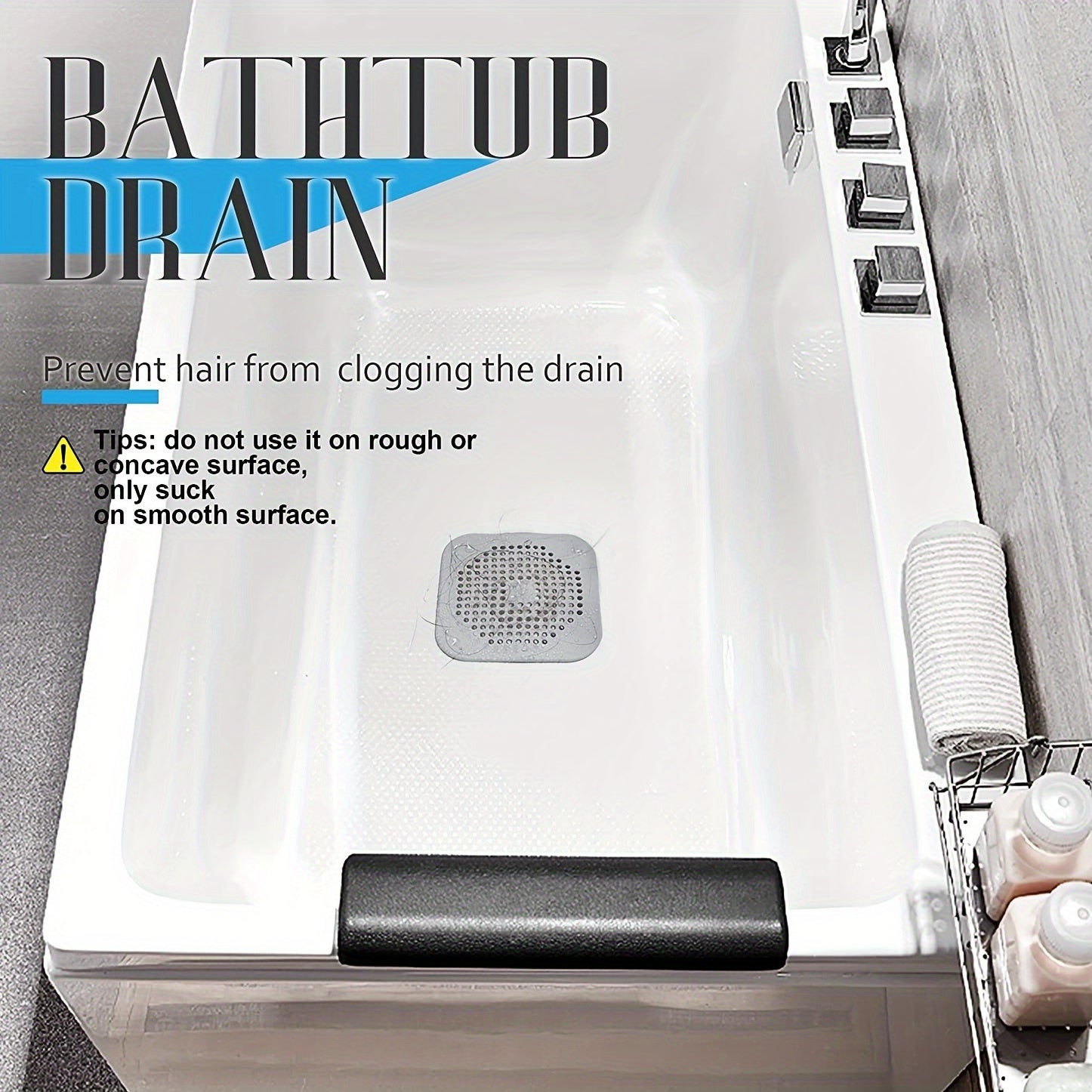 3/5 Pack Silicone Sink and Shower Drain Filters for Kitchen Bathroom