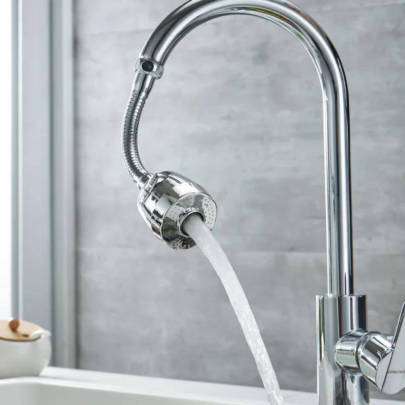 Rotating Kitchen Faucet Adapter Water-Saving Spray Nozzle for RV