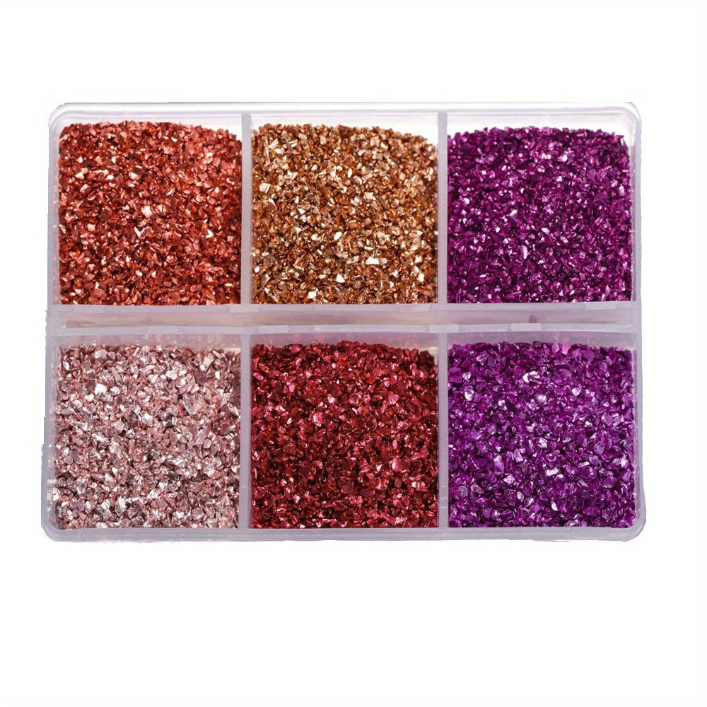 Crushed Glass Stones for Resin Crafts and Nail Art Irregular Broken Decorative Glass