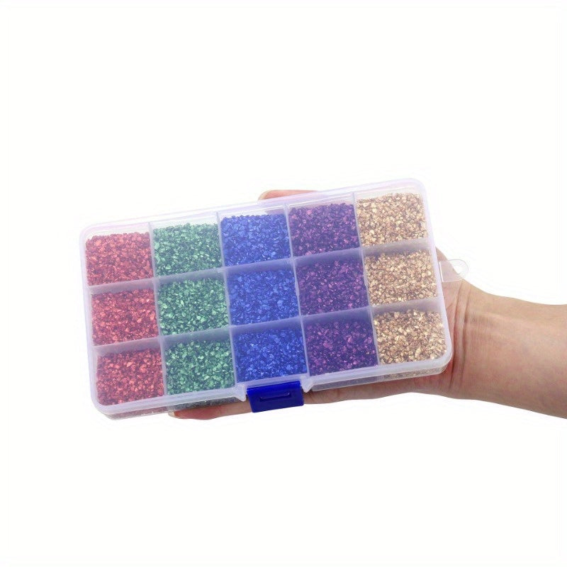Crushed Glass Stones for Resin Crafts and Nail Art Irregular Broken Decorative Glass