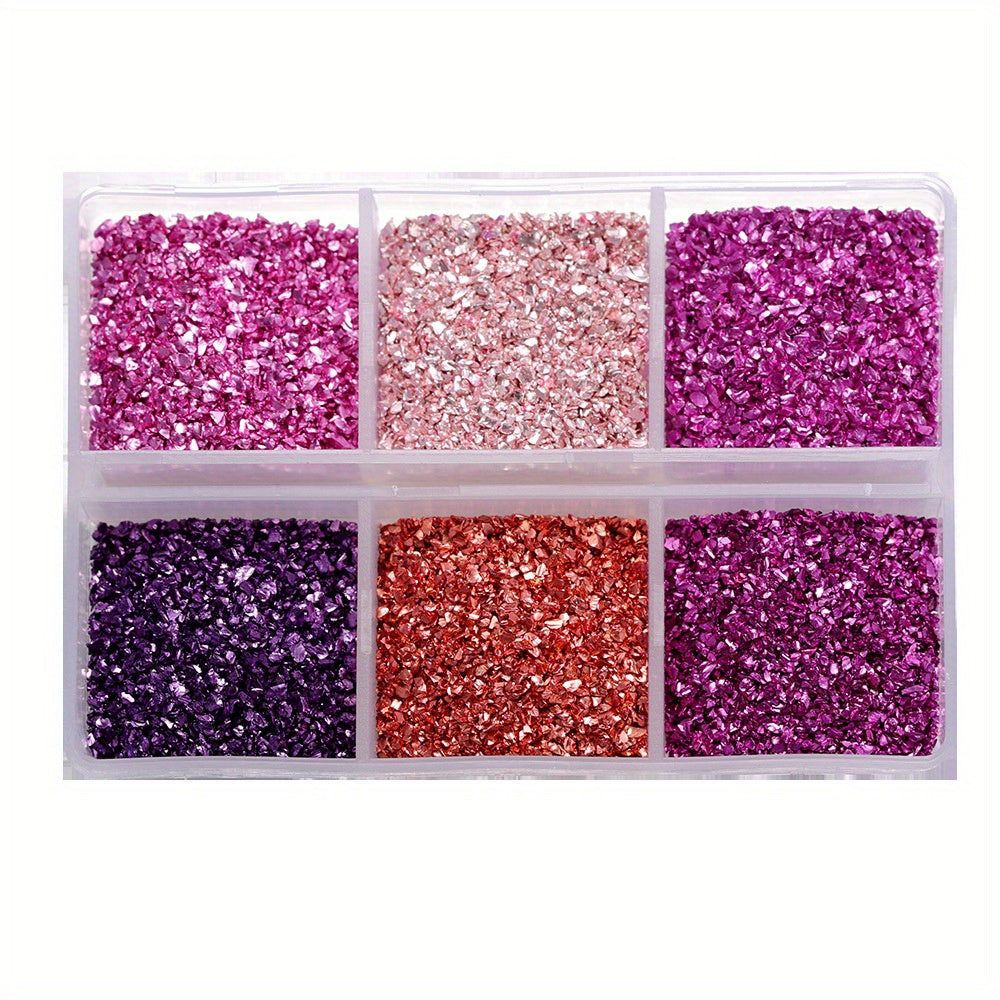 Crushed Glass Stones for Resin Crafts and Nail Art Irregular Broken Decorative Glass