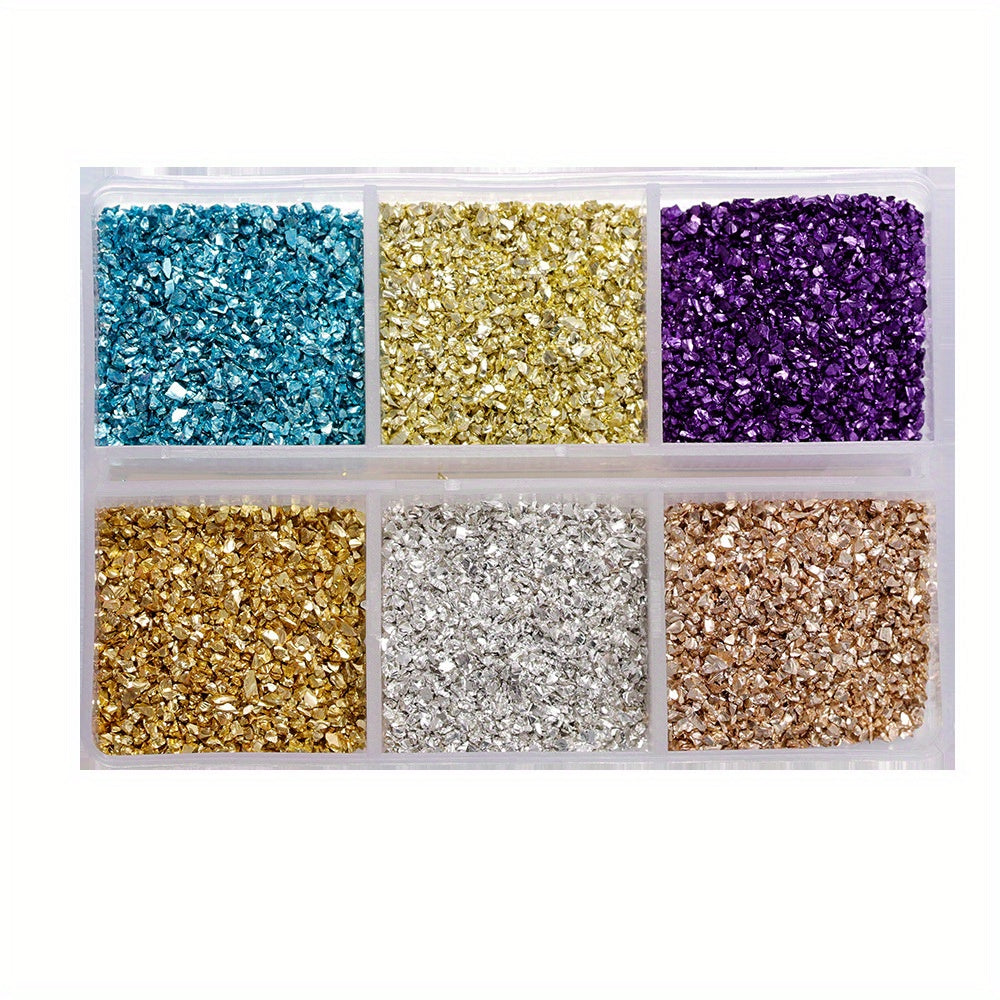 Crushed Glass Stones for Resin Crafts and Nail Art Irregular Broken Decorative Glass