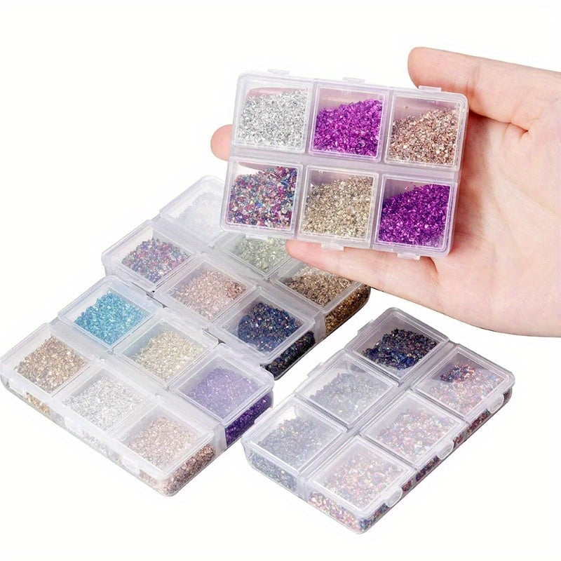 Crushed Glass Stones for Resin Crafts and Nail Art Irregular Broken Decorative Glass