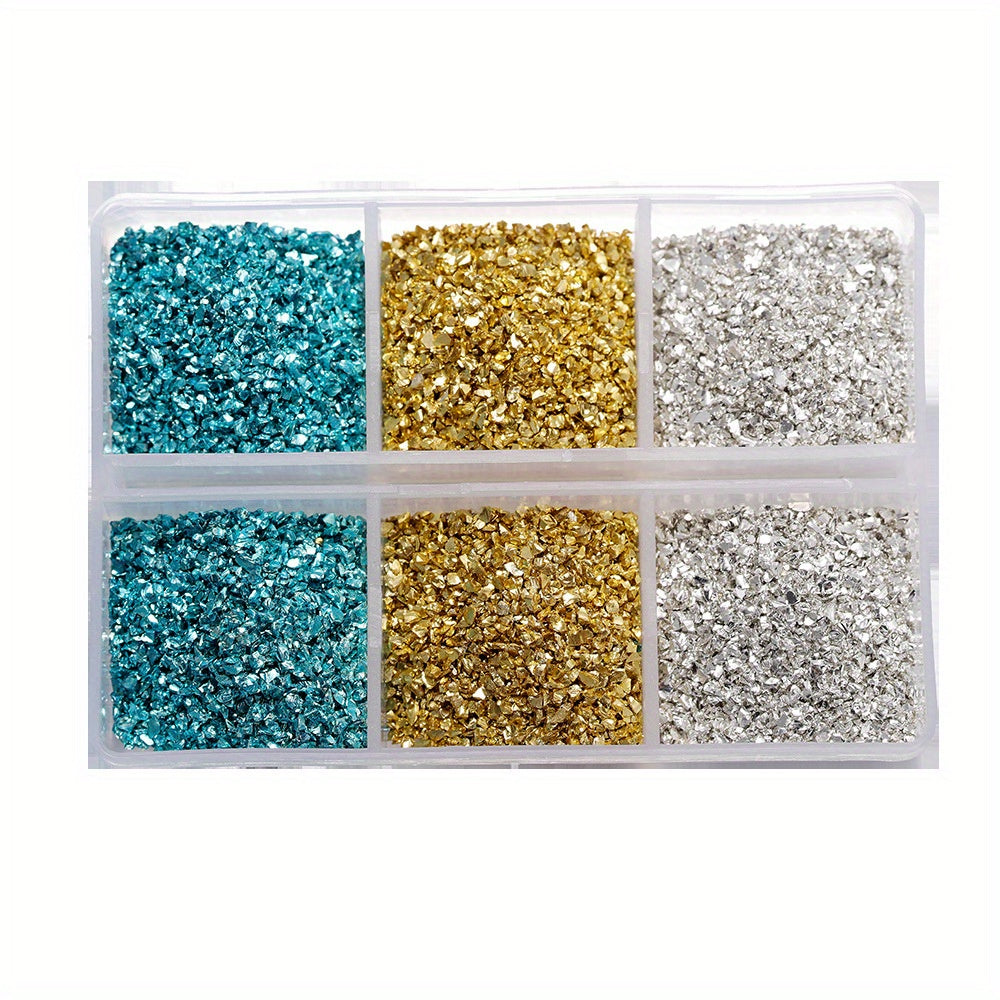 Crushed Glass Stones for Resin Crafts and Nail Art Irregular Broken Decorative Glass
