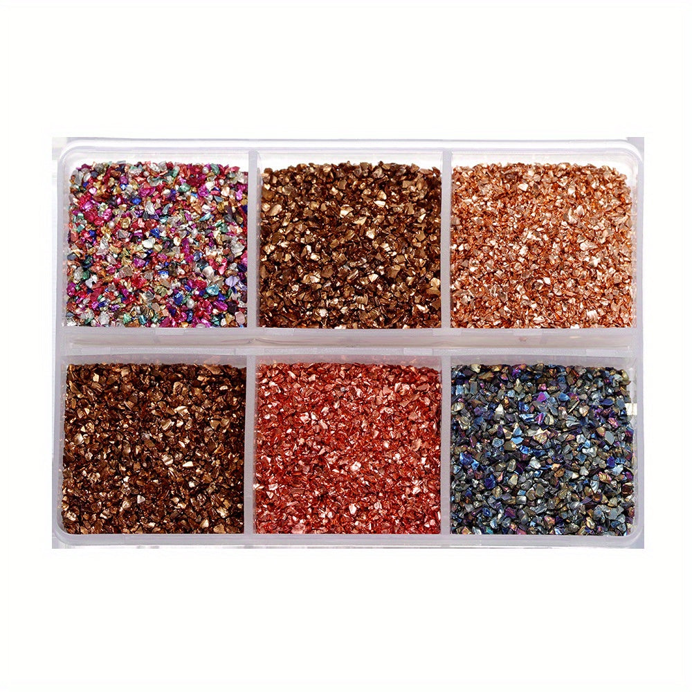 Crushed Glass Stones for Resin Crafts and Nail Art Irregular Broken Decorative Glass