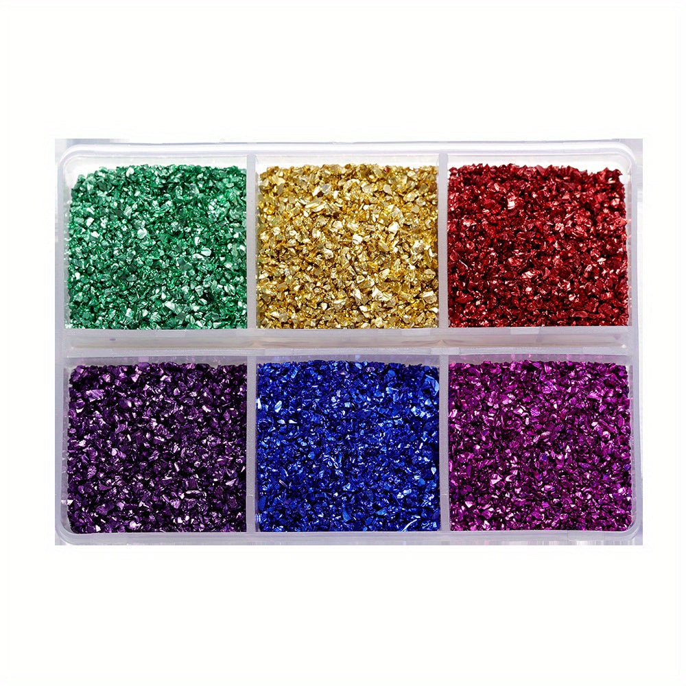 Crushed Glass Stones for Resin Crafts and Nail Art Irregular Broken Decorative Glass