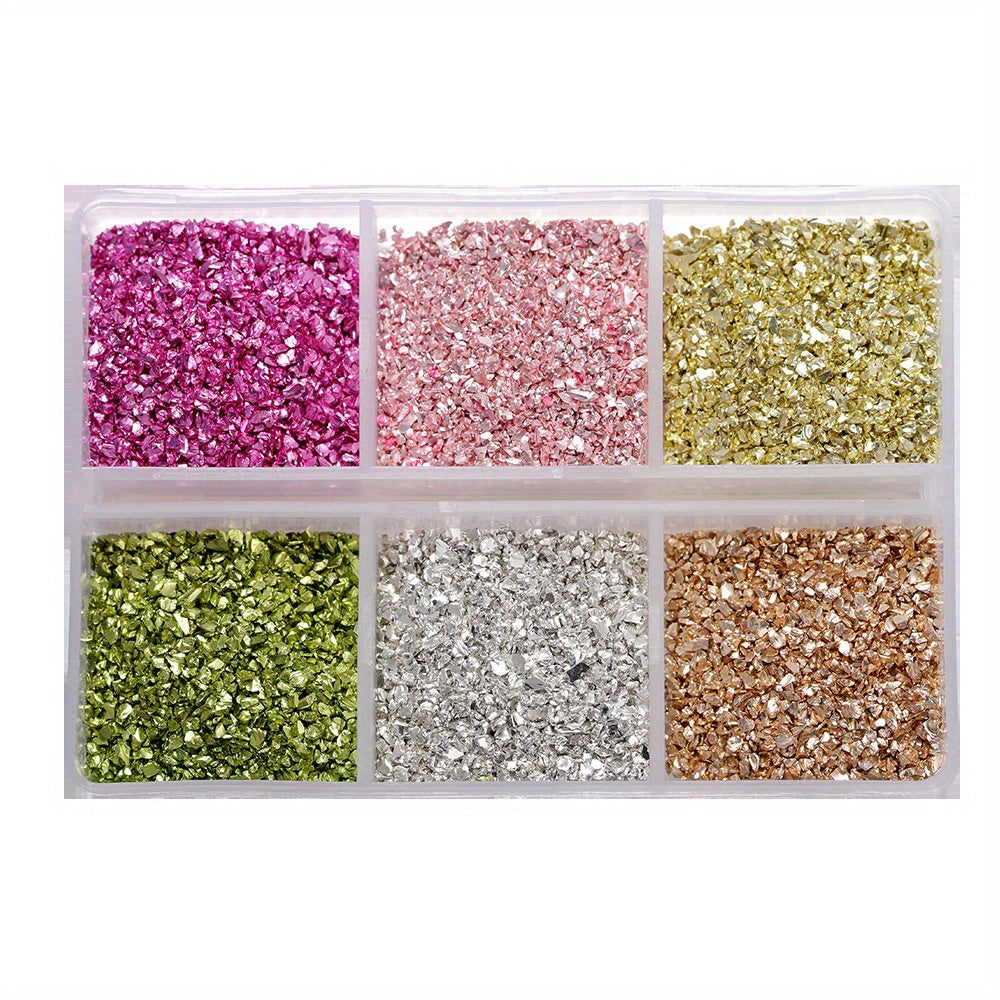 Crushed Glass Stones for Resin Crafts and Nail Art Irregular Broken Decorative Glass