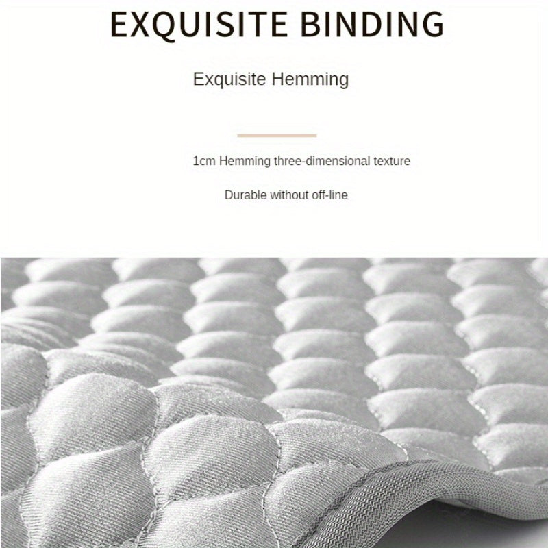 Solid Color Chair Mat with Anti-slip and Anti-fouling Properties for Home Dining