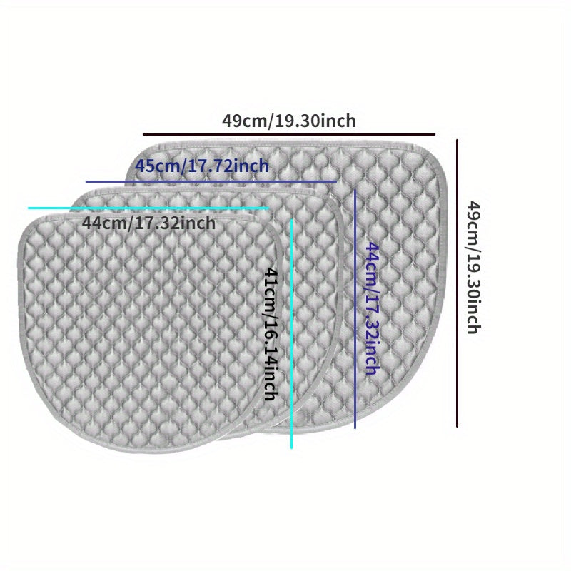 Solid Color Chair Mat with Anti-slip and Anti-fouling Properties for Home Dining