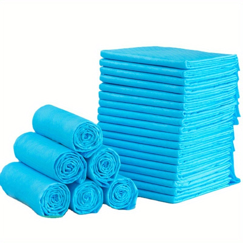 Leak-Proof Disposable Dog Training Pads Light Blue Absorbent Non-Woven Fabric Incontinence