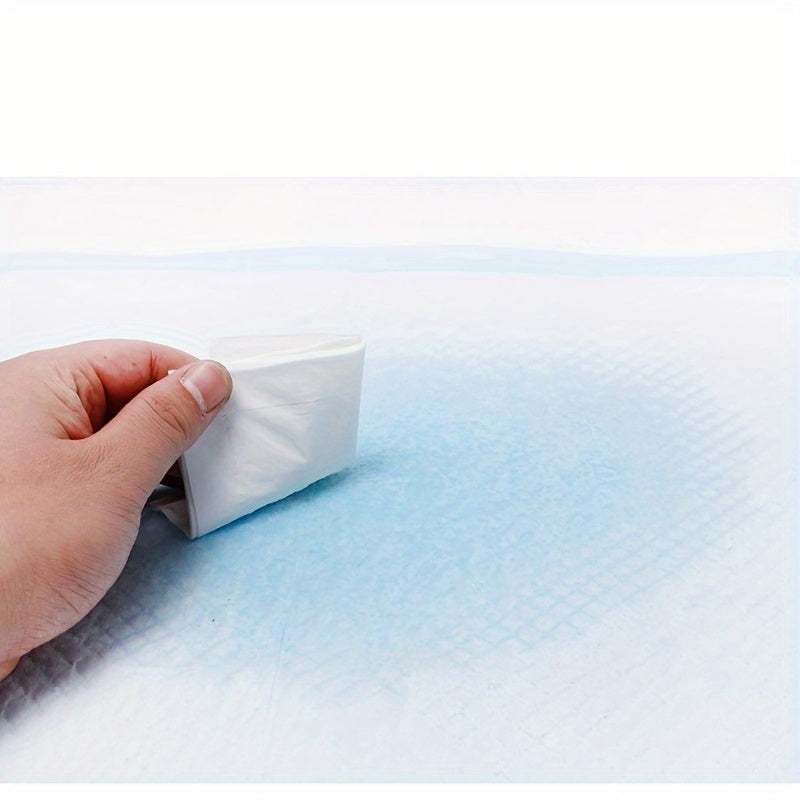 Leak-Proof Disposable Dog Training Pads Light Blue Absorbent Non-Woven Fabric Incontinence