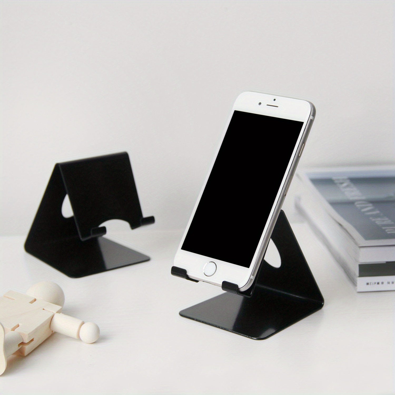 Flexible Metal Phone and Tablet Stand Adjustable Desktop Bedside Organizer