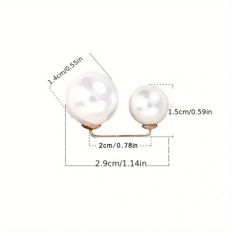 Женский винтажный набор брошей из сплава с искусственным жемчугом, булавка для пояса для юбок и брюк