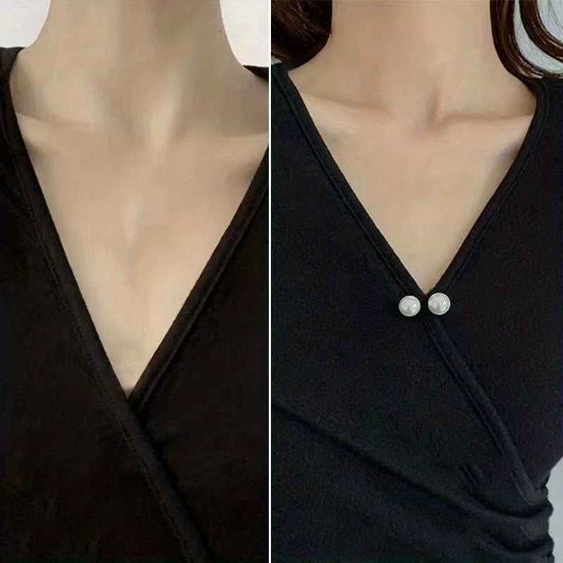 Женский винтажный набор брошей из сплава с искусственным жемчугом, булавка для пояса для юбок и брюк