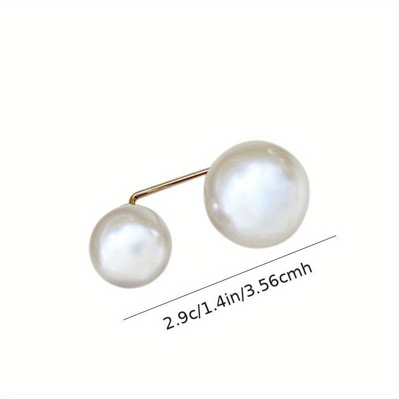 Женский винтажный набор брошей из сплава с искусственным жемчугом, булавка для пояса для юбок и брюк