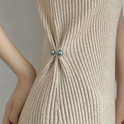 Женский винтажный набор брошей из сплава с искусственным жемчугом, булавка для пояса для юбок и брюк