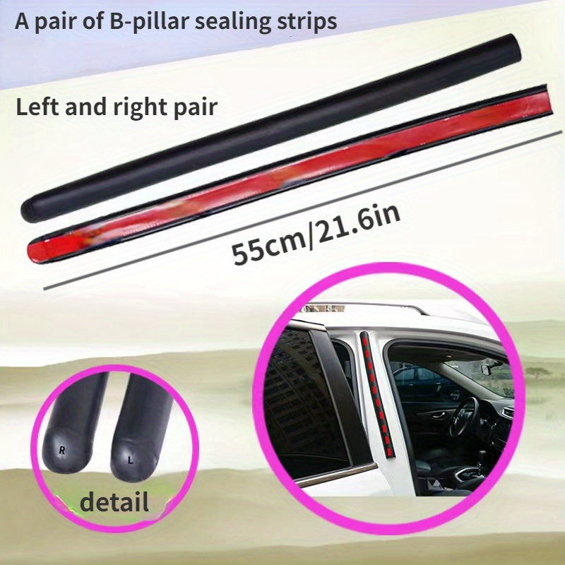Auto Car Door Seal Strip Middle B Pillar Noise Insulation Dustproof