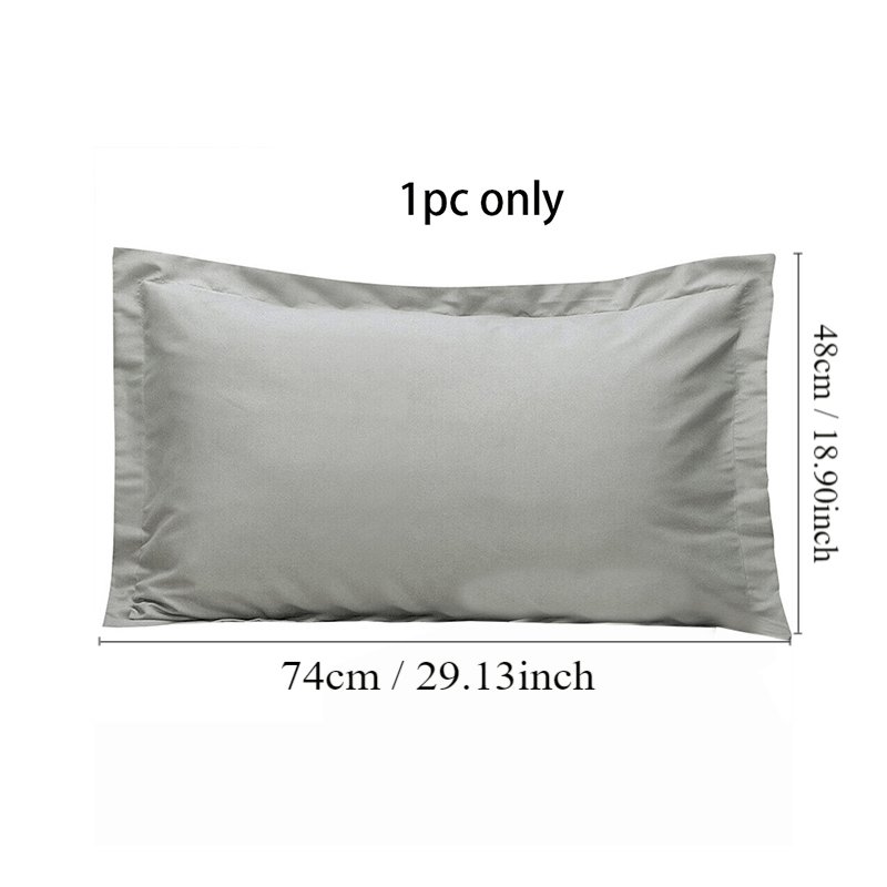 Soft Brushed Polyester Pillowcase 48x74cm Wrinkle Fading Stain Resistant