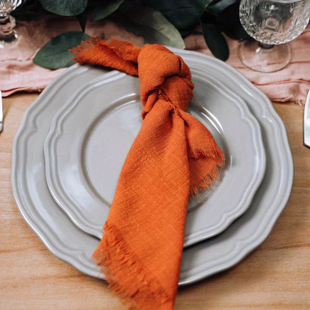 Cotton Cloth Napkins Set 6 Pieces 42x42cm for Weddings Parties Home Decor