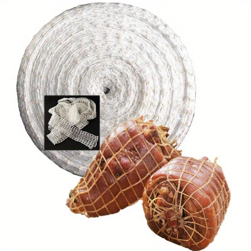3-Meter Polyester Meat Net Roll for Sausage Packaging Ham Hot Dogs Binding
