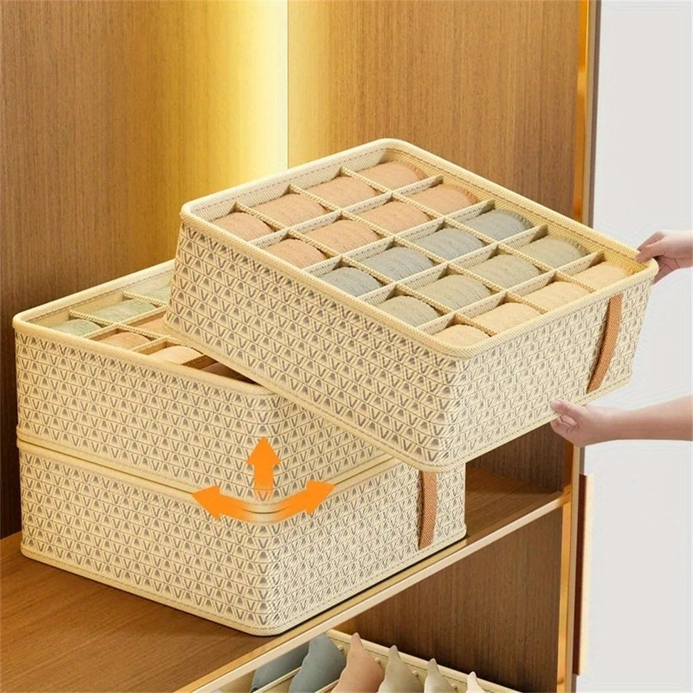 Storage Organizer for Underwear and Socks, Drawer Divider, Household Storage