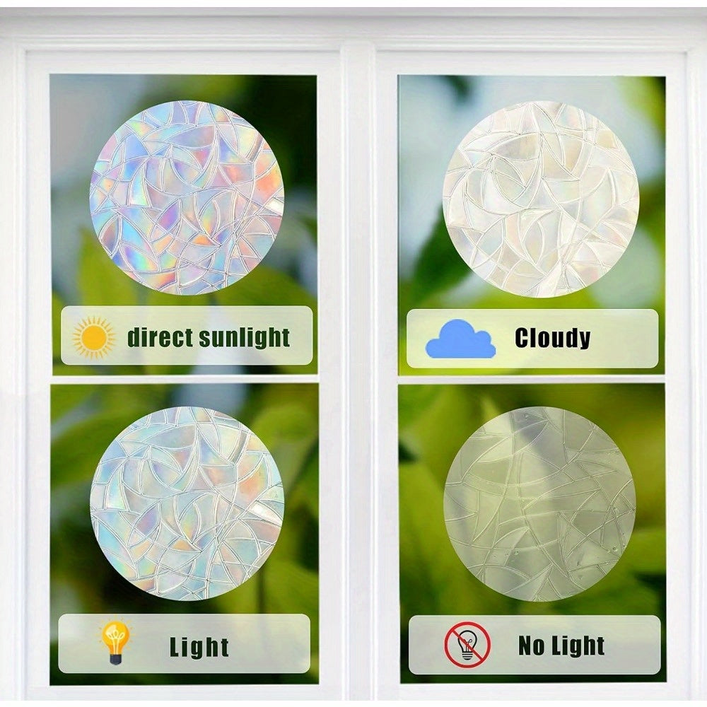 36 Pieces Star-Shaped Bird Collision Window Decals Non-Adhesive Vinyl Clings