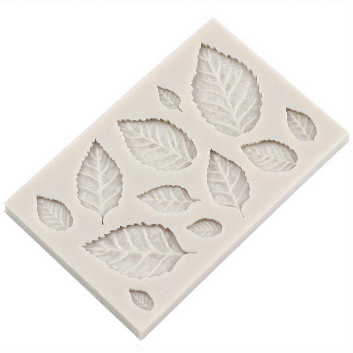 Silicone Cake Mold Rose Leaves Design for Fondant Cupcake Toppers
