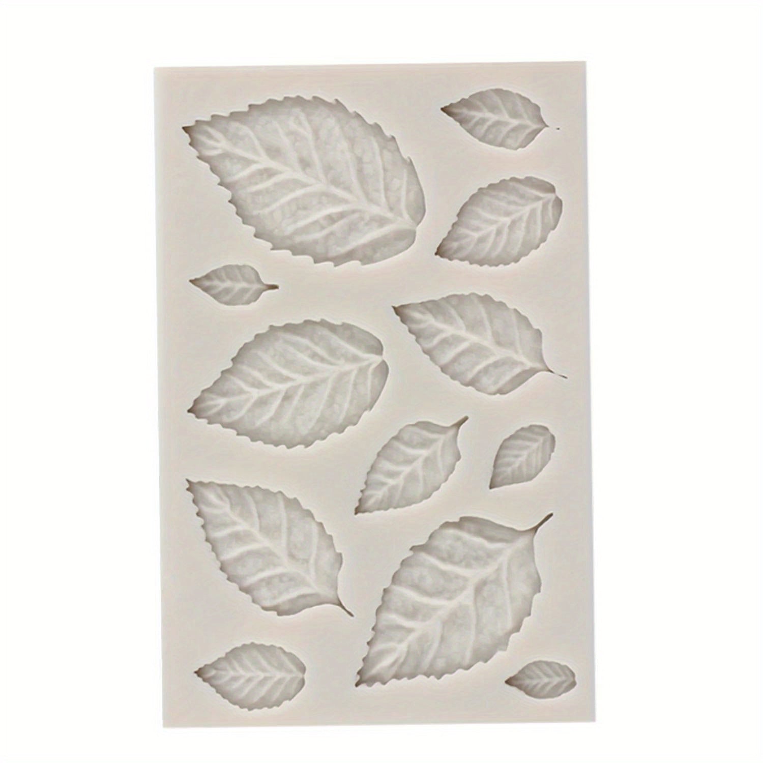 Silicone Cake Mold Rose Leaves Design for Fondant Cupcake Toppers