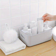 Plastic Storage Box for Bathroom and Kitchen Organization with Dividers