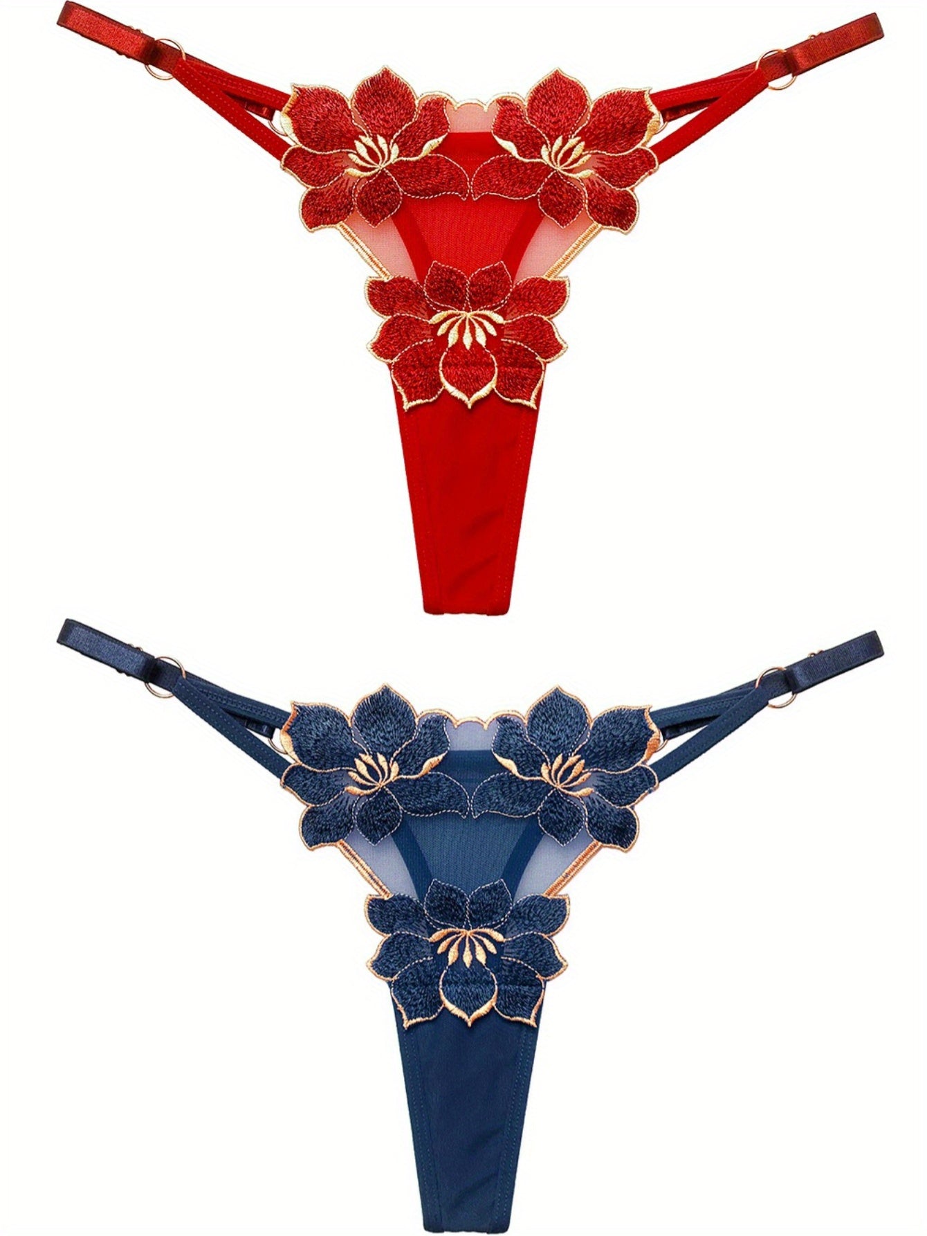 Ropa interior de tanga ajustable de algodón suave con tema oscuro para niñas