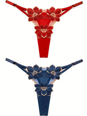 Ropa interior de tanga ajustable de algodón suave con tema oscuro para niñas