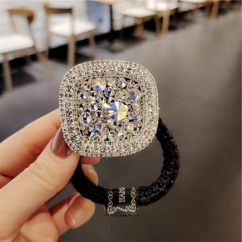 Stylish Hair Accessory with Square Rhinestones for Women