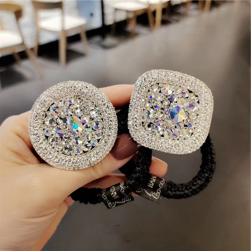 Stylish Hair Accessory with Square Rhinestones for Women