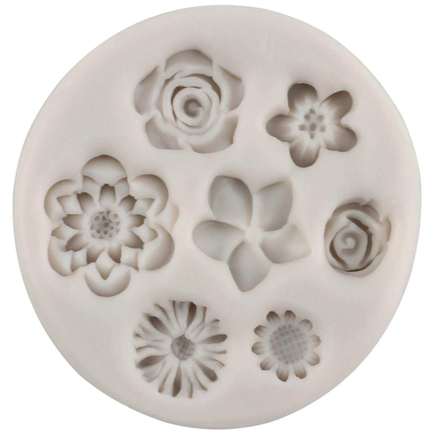 Silicone Flower Baking Mold for Cake Borders Cupcake Toppers and Fondant